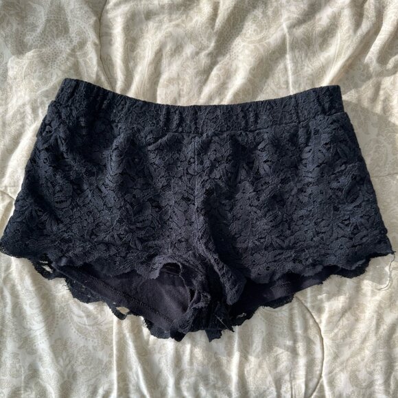 Black Lace Shorts - Picture 2 of 2